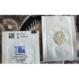 Bard (8X)GUARDIVA ANTIMICROBIAL HEMOSTATIC IV DRESSING 1in Disk, 4mm Hole