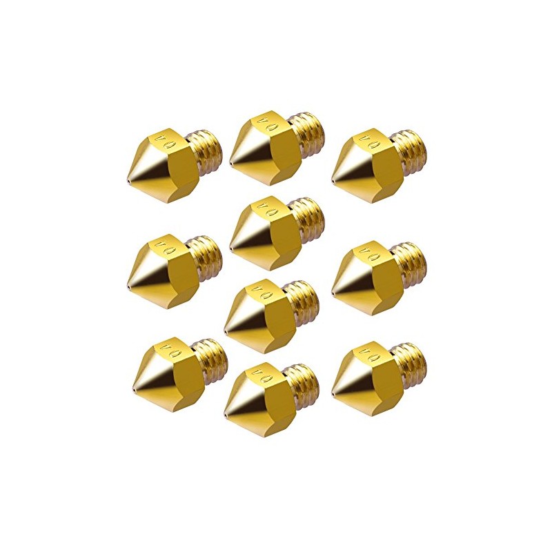 Sienoc 3D Extruder Nozzle 0.4 mm Brass Extruder Nozzle Print
