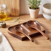 Domensi Large Acacia Wood Spoon Rest for Stove Top, 8.5