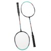 2PCS Badminton Rackets Iron Alloy Frame Integrated Shuttlecock Racquets for