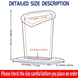 Aatacas Pack of 2 Plush Lined Eyeglasses Holder Stand Protective Glasses Case For Desks Or Nightstands (2 Pcs 015)