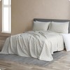DAPU Linen Sheets Set Full, Gingham Check Plaid 100% Washed