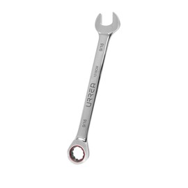 URREA 12-Point Ratcheting Combination Wrench - 9/16” Mechanics Tool with 5 Degree Swing Arc & Fully Polished Nickel Chrome Finish - 1218CM