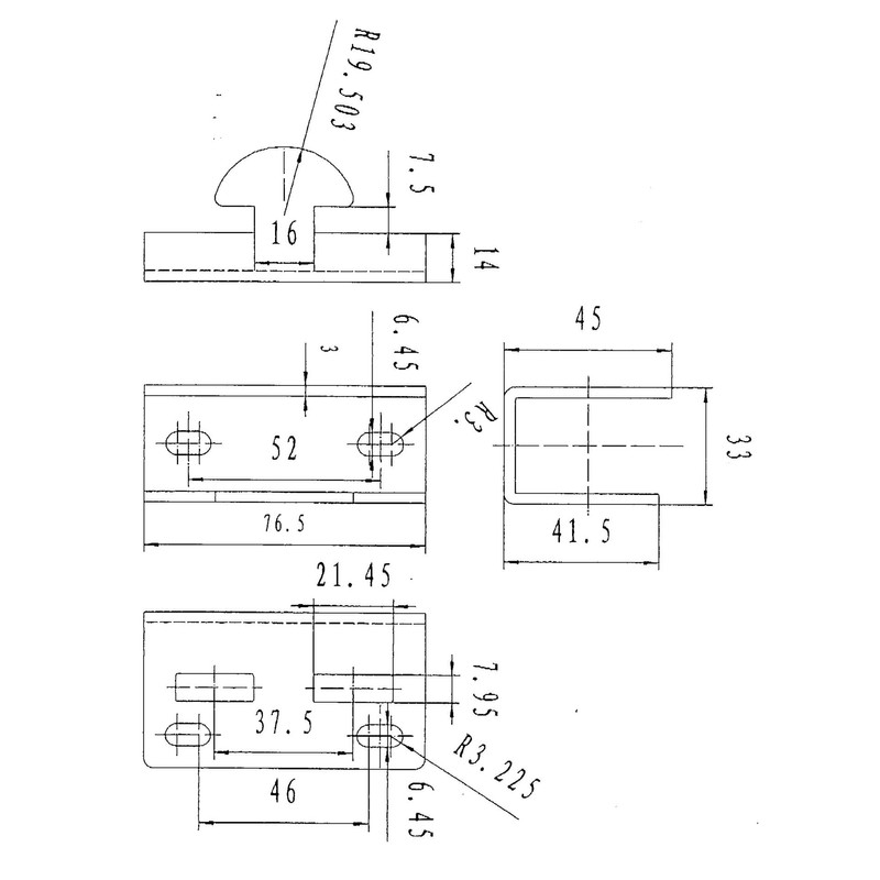 Richelieu Hardware 307FBR 7 1/16-inch (180 mm) Automatic Decorative Thumb