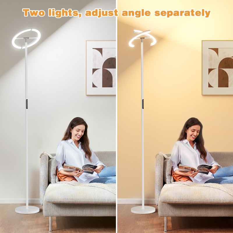PreeOtti Floor Lamps for Living Room, 40W/2400LM LED Floor Lamp
