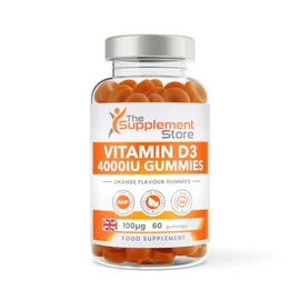 Vitamin D3 4000iu Gummies (60 Gummies, Orange)