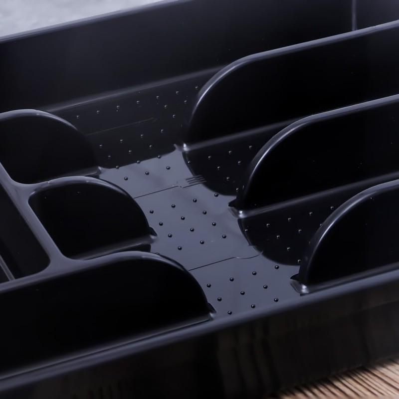 maulehua Silverware Organizer With Lid, Utensil Drawer Organizer. Removable Lid,