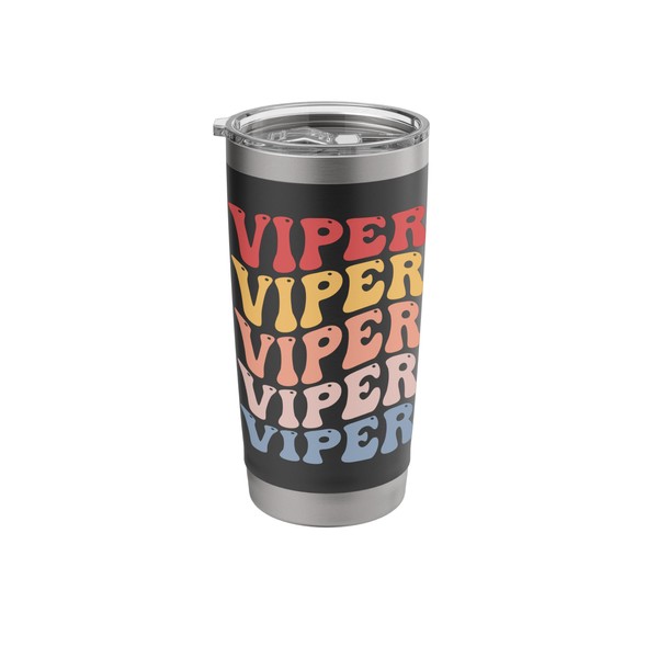 Viper Groovy Retro Stainless Steel Insulated Tumbler
