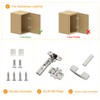 Chibery 20 Pack Frameless Full Overlay Soft Close Concealed European
