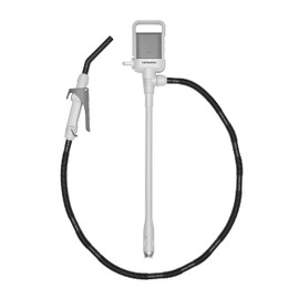 DEWAY Automatic Fuel Transfer Pump with Nozzle for Quick Flow Control & Stop, 3X More Powerful D Battery Powered, Extra Long Hose Fits All Size Cans, Portable Liquid Pump Transfers at 2.4 Gal/Minute