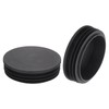 QUARKZMAN 2 Pieces Round Pipe Plugs, Black Lamellar Plugs, 100mm