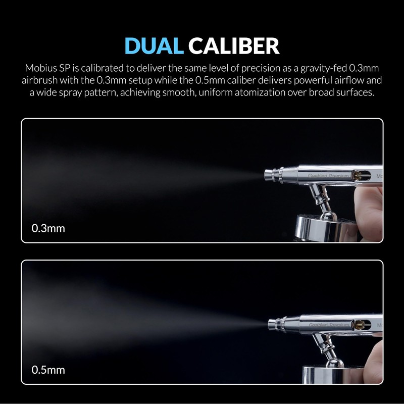 Gaahleri Gaahleri Airbrsuh Premium Series Mobius Siphon Feed Airbrush
