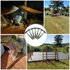 50 Pack 4.3" Plastic Stakes for Weed Barrier, Garden &