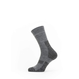 SEALSKINZ Unisex Solo QuickDry Ankle Length Sock - Grey, Medium