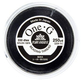 Toho One-G Beading Thread, Black - 250 Yard Spool