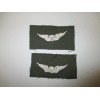 b5201 Vietnam US Army Pilot Wing White on OD Basic