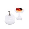 Vagabond House Handblown Glass Cheese/Dessert/Cupcake Stand with Dome Cover with