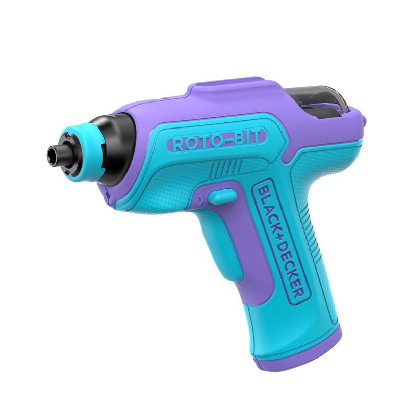 BLACK+DECKER 4V MAX* Rotobit Screwdriver (Blue & Purple) - BDCS50CBP