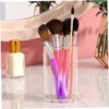 Gadpiparty 4Pcs Clear Makeup Brush Holder Transparent Round Storage Cups