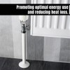 ANGIX 8 x Radiator Pipe Covers Sleeves White 15mm -