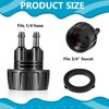 5 Pack Drip Irrigation Tubing Faucet Adapter Garden Faucet Hose