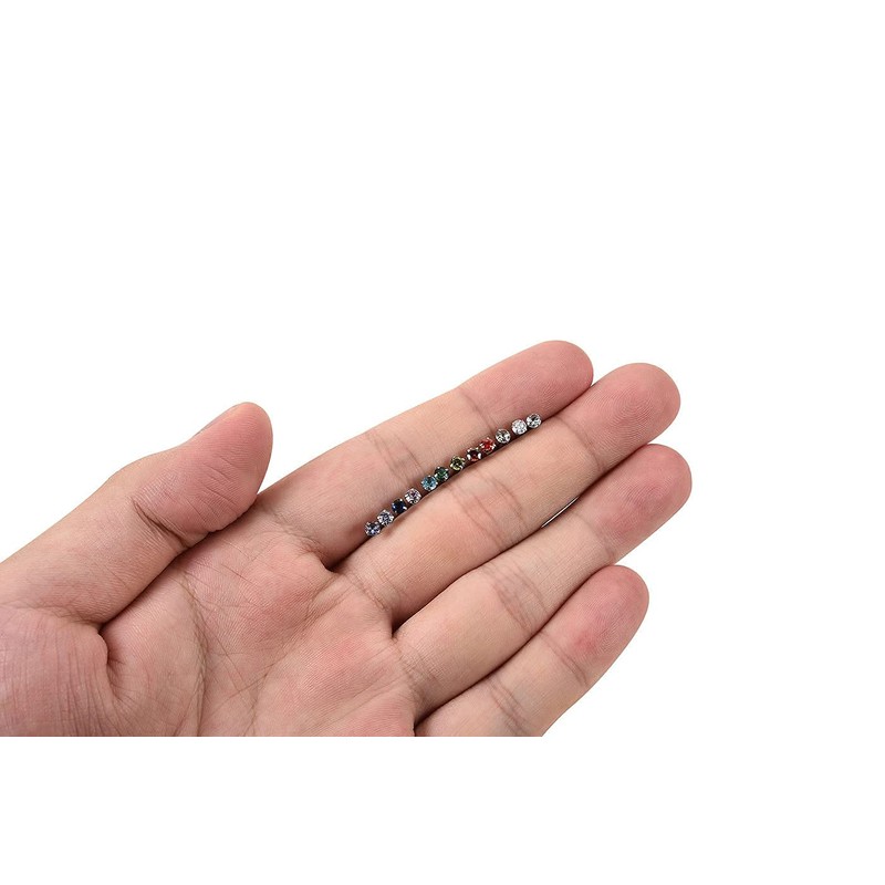 JOVIVI 24pc Silver Stud Earrings Gifts for Women Girls,3mm Small