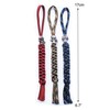 AOHOCA 3pcs Knife Paracord Lanyard Ropes with Alloy Skull and