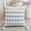 Fancy Homi Set of 2 Boho Light Blue Decorative Throw