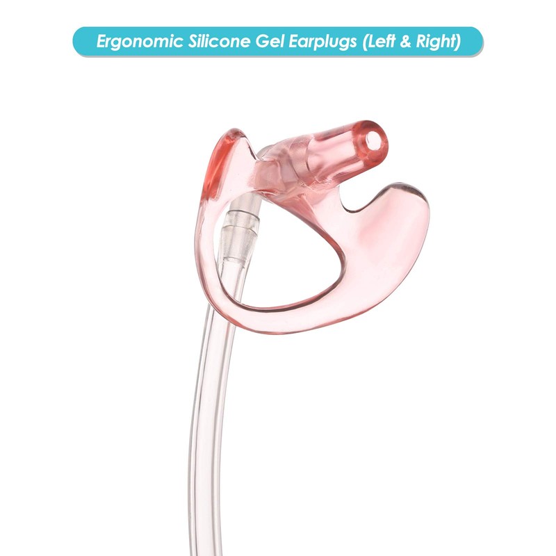 COMMIXC Walkie Talkie Earpiece, 2.5mm/3.5mm 2-Pin Covert Air Acoustic Tube