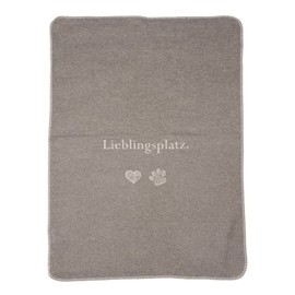 David Fussenegger Cat Blanket 'Lieblingsplatz' 70 x 90 cm Smoke Beige