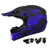 TIANDU Adult Dirt Bike Helmet,ATV Helmet Motorcycle Helmets ,Unisex Offroad Helmets with Gloves Goggle Face Shield,Full Face Helmets Dot Approved