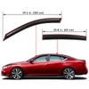 Lightronic WV194205 in-Channel Side Window Deflectors & Visors Vent Rain