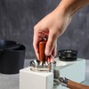 RIBHNXHI 54mm Magnetic Dosing Funnel V2 Stainless Steel Espresso Dosing