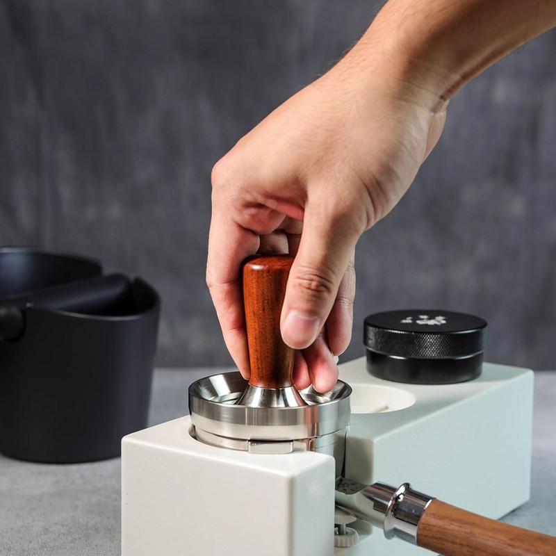 RIBHNXHI 54mm Magnetic Dosing Funnel V2 Stainless Steel Espresso Dosing