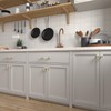Rergy Cabinet Handles Marble Drawer Pulls and Knobs, 10Pack White