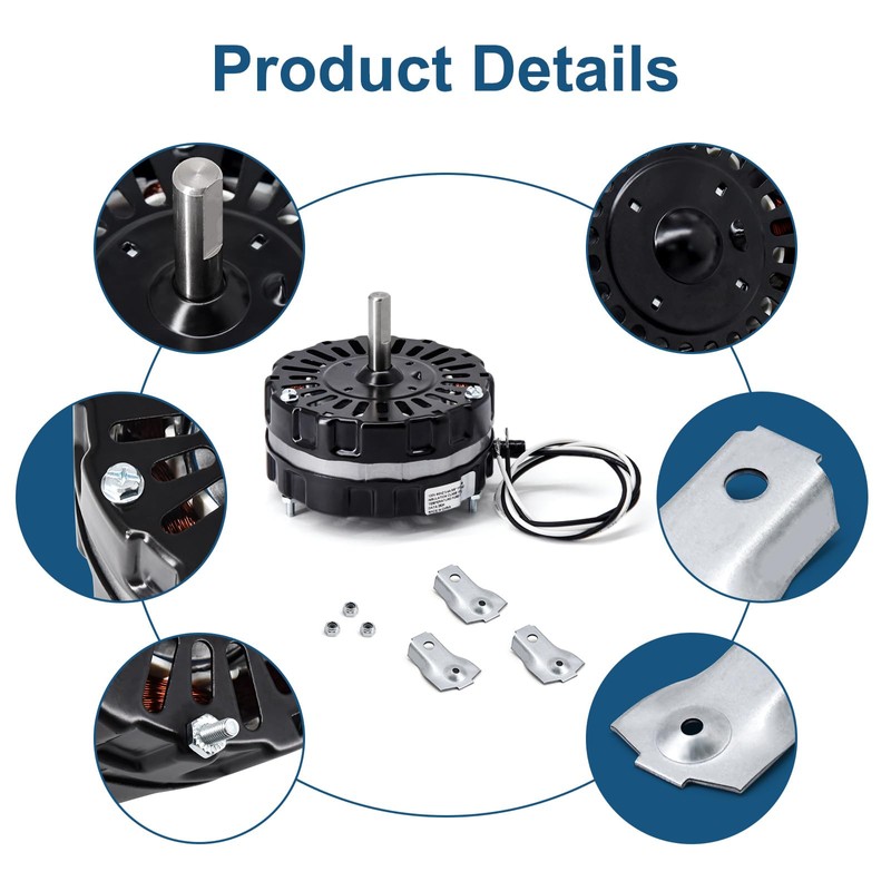 Criditpid F0510B2944, F0510B2497 Power Vent Attic Fan Motor Replacement for