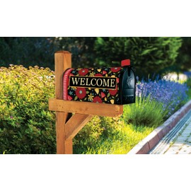 MailWraps Studio M Farm Charm Pattern Decorative, The Original Magnetic Mailbox Cover, Made in USA, Superior Weather Durability, Standard Size fits 6.5W x 19L Inch Mailbox