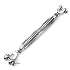 hannger 1/2 Turnbuckle M12 304 Stainless Steel Turnbuckle, 4400 lbs Working Load Limit, Jaw and Jaw Turnbuckle for Cable Wire Rope Tension, Zipline, Shade Sail