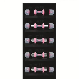Adjustable Dumbbell Set 5 in 1 with Non-Slip Grip Home Gym Equipment for Strength Training, Weightlifting & Fitness, Multi-Weight Dumbbells Set for Men & Women, Space-Saving Workout Equipment (Pink)