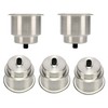 Amarine Made 5pcs Stainless Steel Cup Drink Holder with Drain