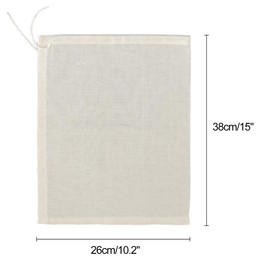 Nut Milk Bag, Proxima Direct 2PCS 10"x15" Reusable Cheese Cloth for Straining Cold Brew Coffee Strainer 100% Unbleached Natural Cotton Fine Mesh Filter Bags for Milk, Juice, Yogurt and Cheese
