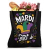 Mardi Gras Jester's Hat Costume Mardi Gras Mask Tote Bag