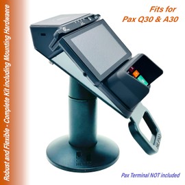 HILIPRO Swivel Point of Sale Stand for Pax A30 Credit Card Payment Terminal - Complete POS Stand -Swivel Stands