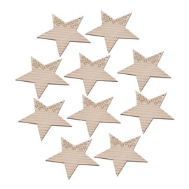 DOITOOL 10pcs Wooden Star Decorations for Independence Day Patriotic Table Signs Versatile Decor for Home Office Parties and Celebrations