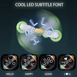 OSQI LED Remote Control Car for Kids - Double Sided Fast RC Car, 360°Rotating with Headlights & Music 2.4Ghz Indoor/Outdoor Rechargeable Toy Car for Boys Age 3-7 8-12 Birthday Xmas Gift