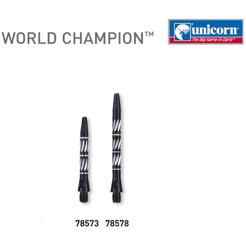 Unicorn World Champion Dart Shafts | Anodised Aluminium Alloy |