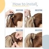 Silk-co Curly Pony Tail Hairpiece Clip in Hair Extensions 17inches