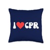 I Love CPR! Funny EKG Heartbeat First Aid Trainer Throw