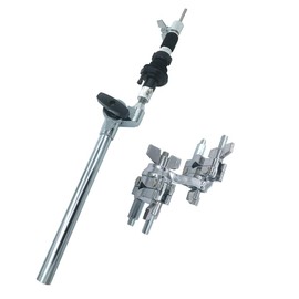 TUOREN Closed Hi Hat Attachment with Rotating Multi-Clamp, Adjustable Cymbal Tilter Attachment Drum Cymbal Stand Boom Arm Compatible with Auxiliary Hihats or Stacks Percussion Hardware Accessories