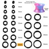 WINSENET 40Pcs Silicone Ear Gauges 18MM Flexible Ear Tunnels Gauges